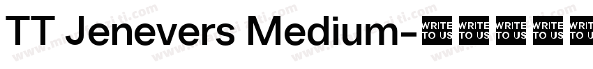TT Jenevers Medium字体转换